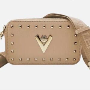 Elegant Tan Studded Women's Bag